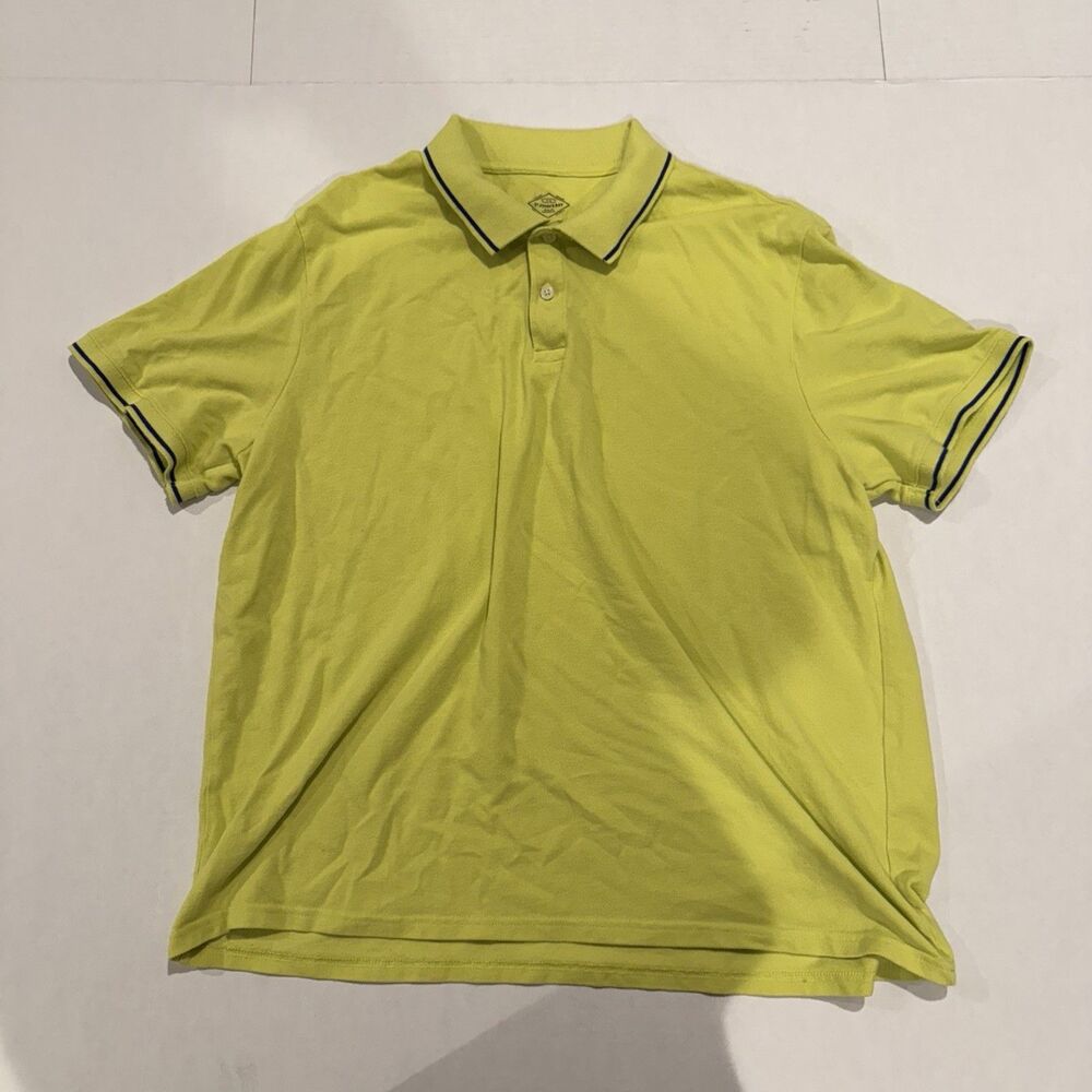 St. John's Bay Legacy Polo Men's XXL Green Short Sleeve 100% Cotton Classic
